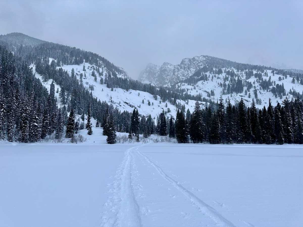 The grand tetons in winter