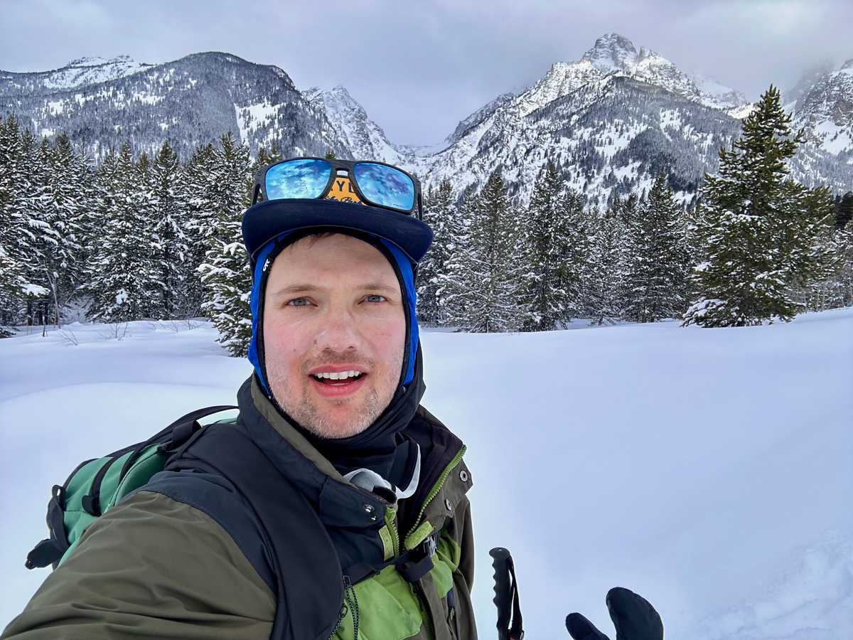 The grand tetons in winter