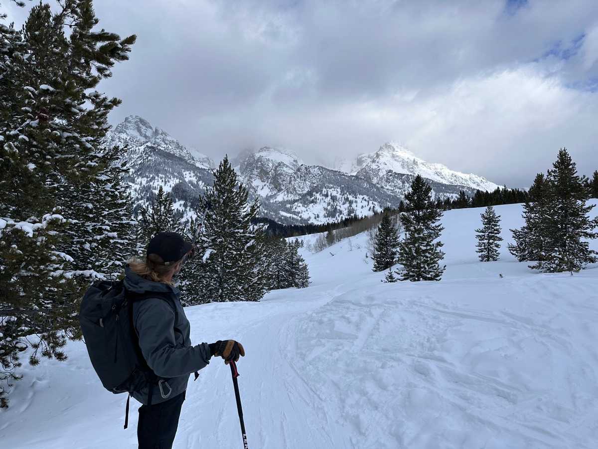 The grand tetons in winter